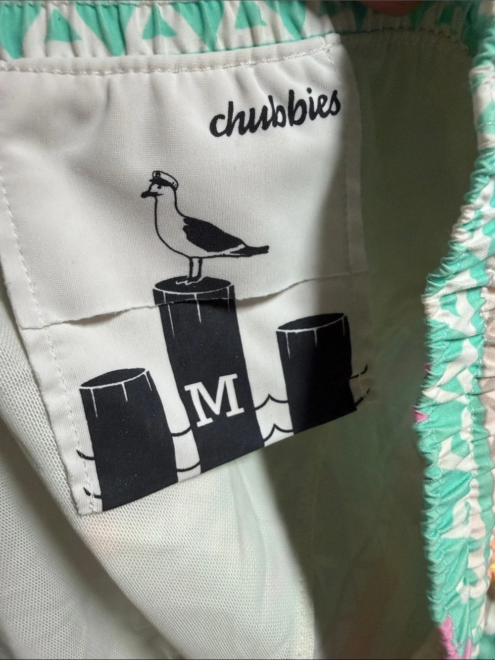 Chubbies Men’s The En Fuegos Pastel Aztec Patterned‎ Swim Trunk Shorts Medium